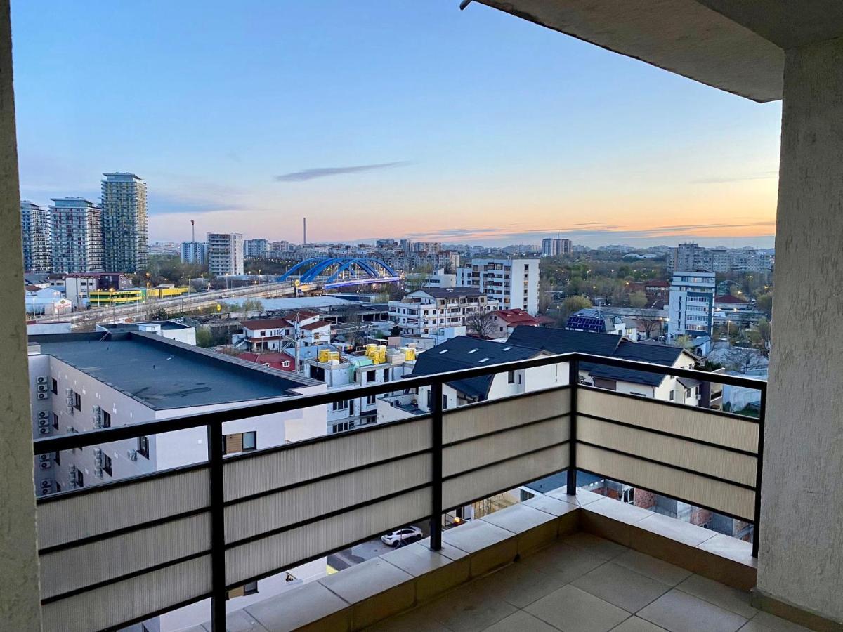Sky Modern 1 Bedroom Apt W Free Parking Bukarest Kültér fotó